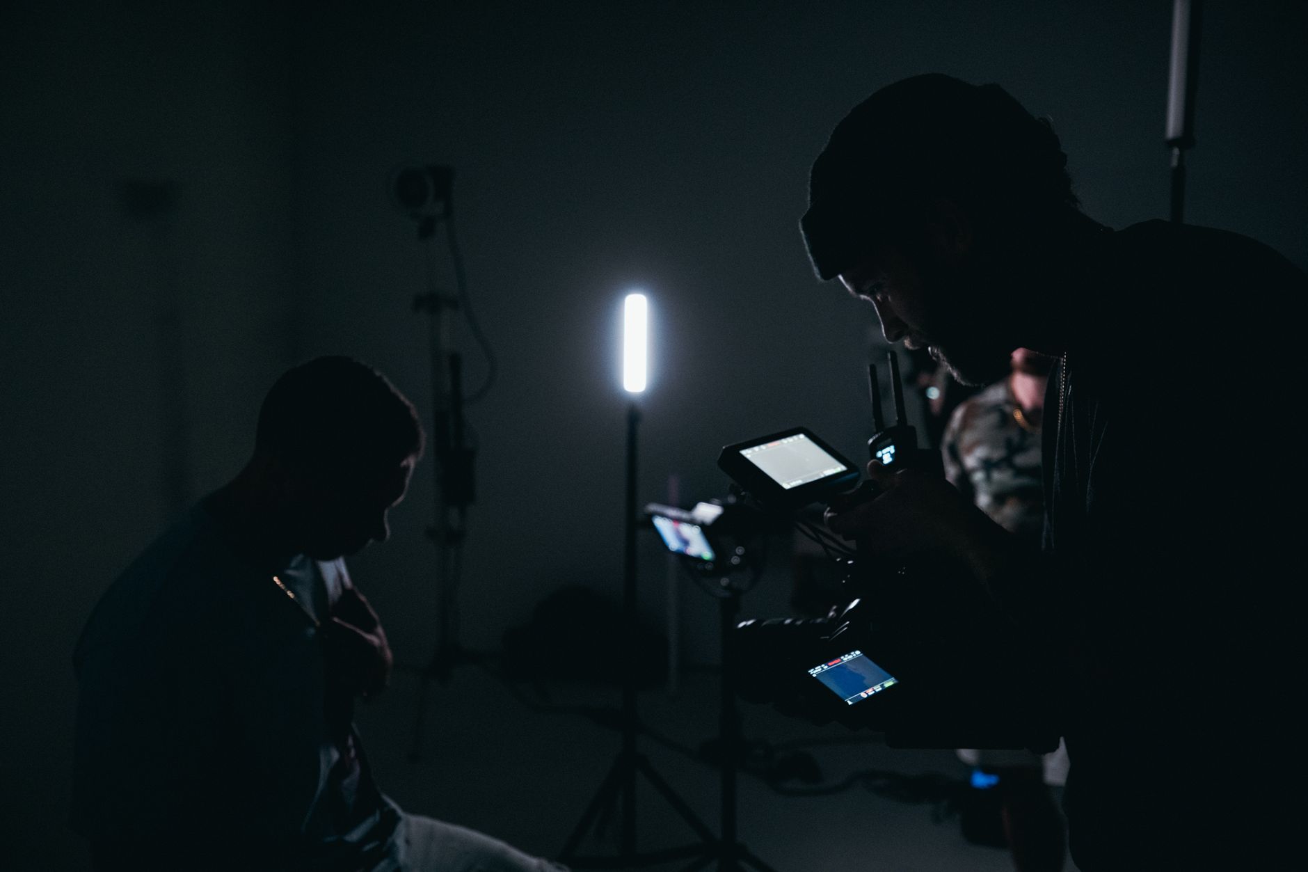 A creative business owner filming a video for their YouTube channel