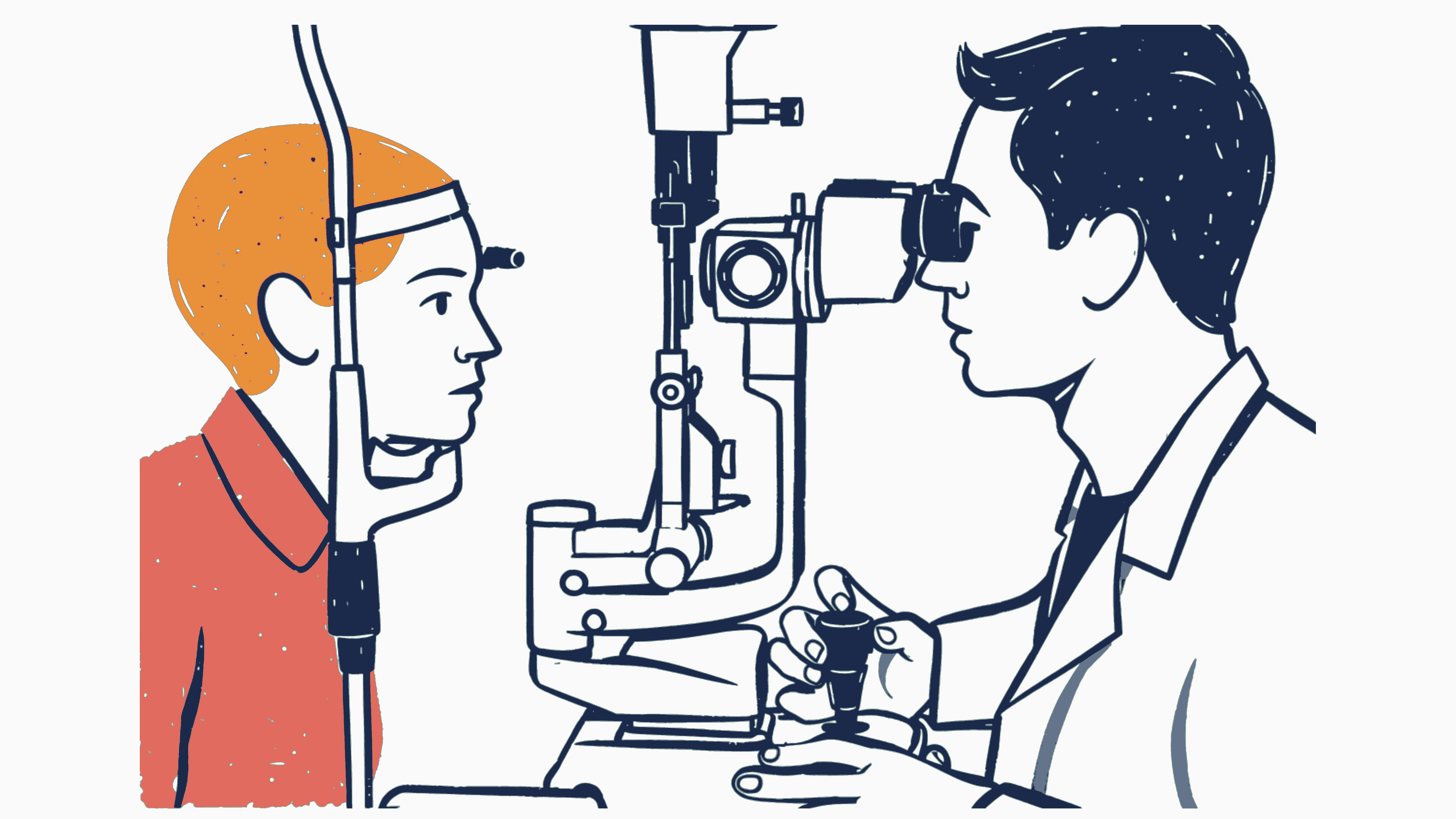 Optometrist patient