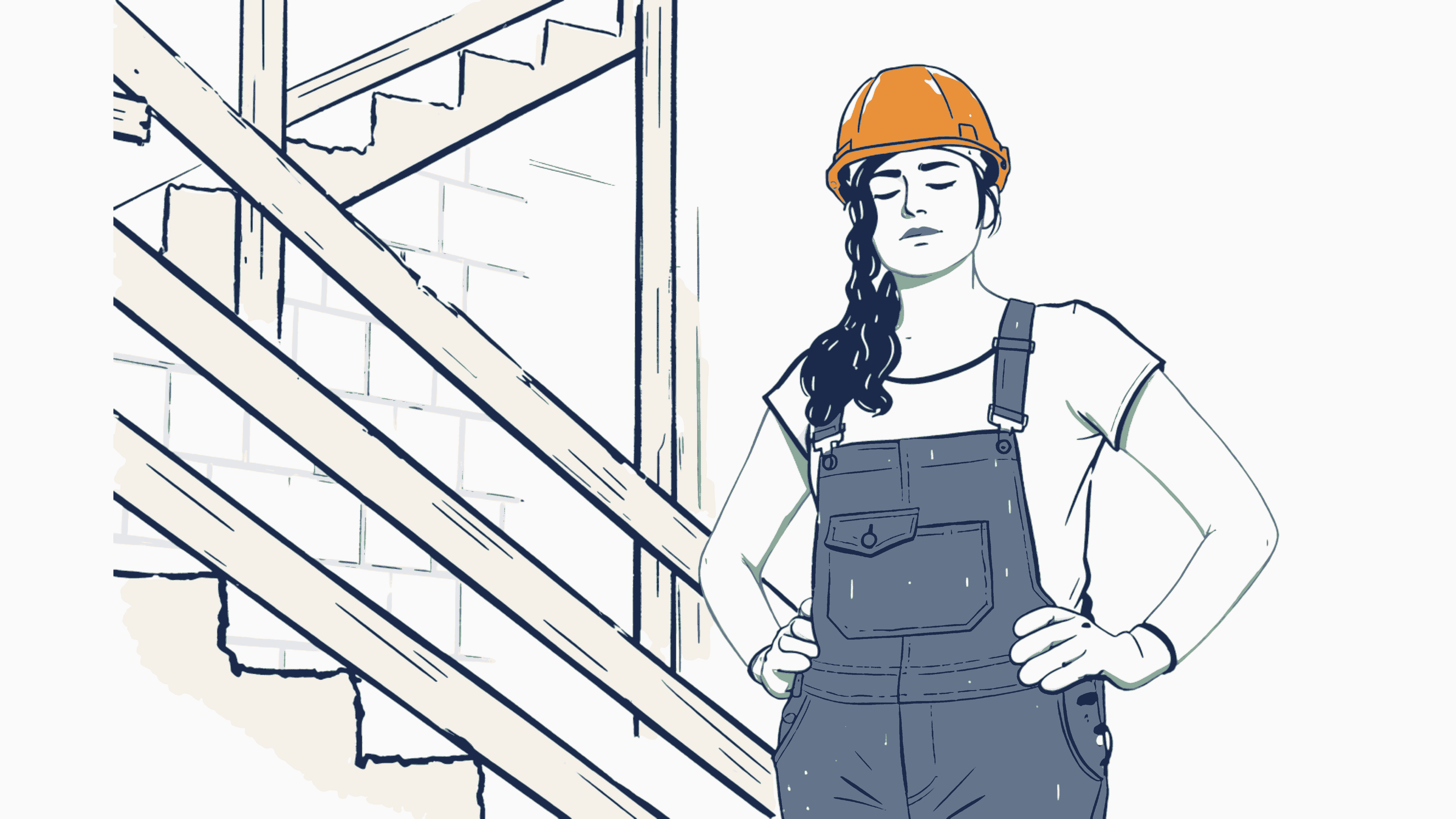 Female construction worker