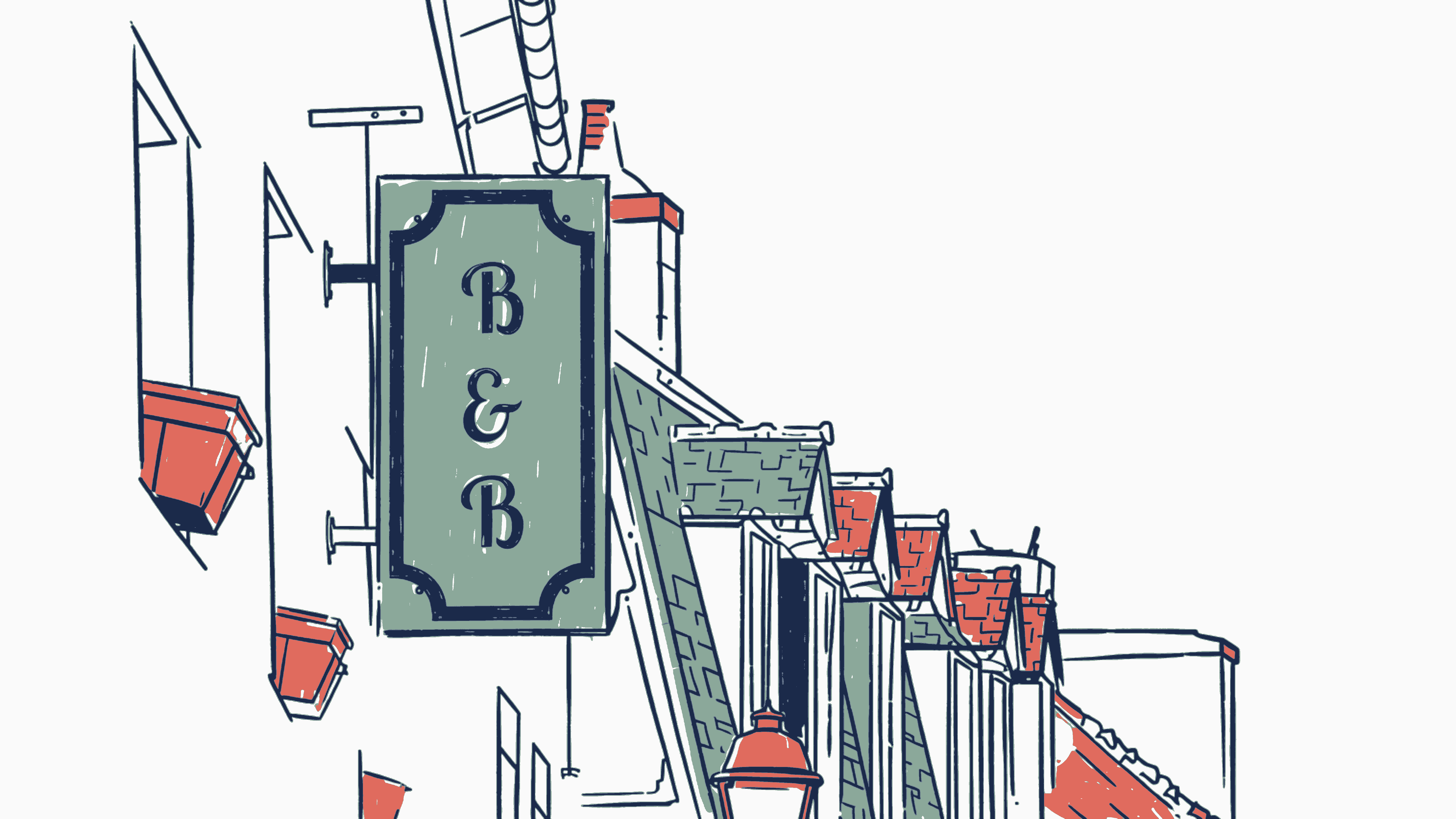 Bed and breakfast sign