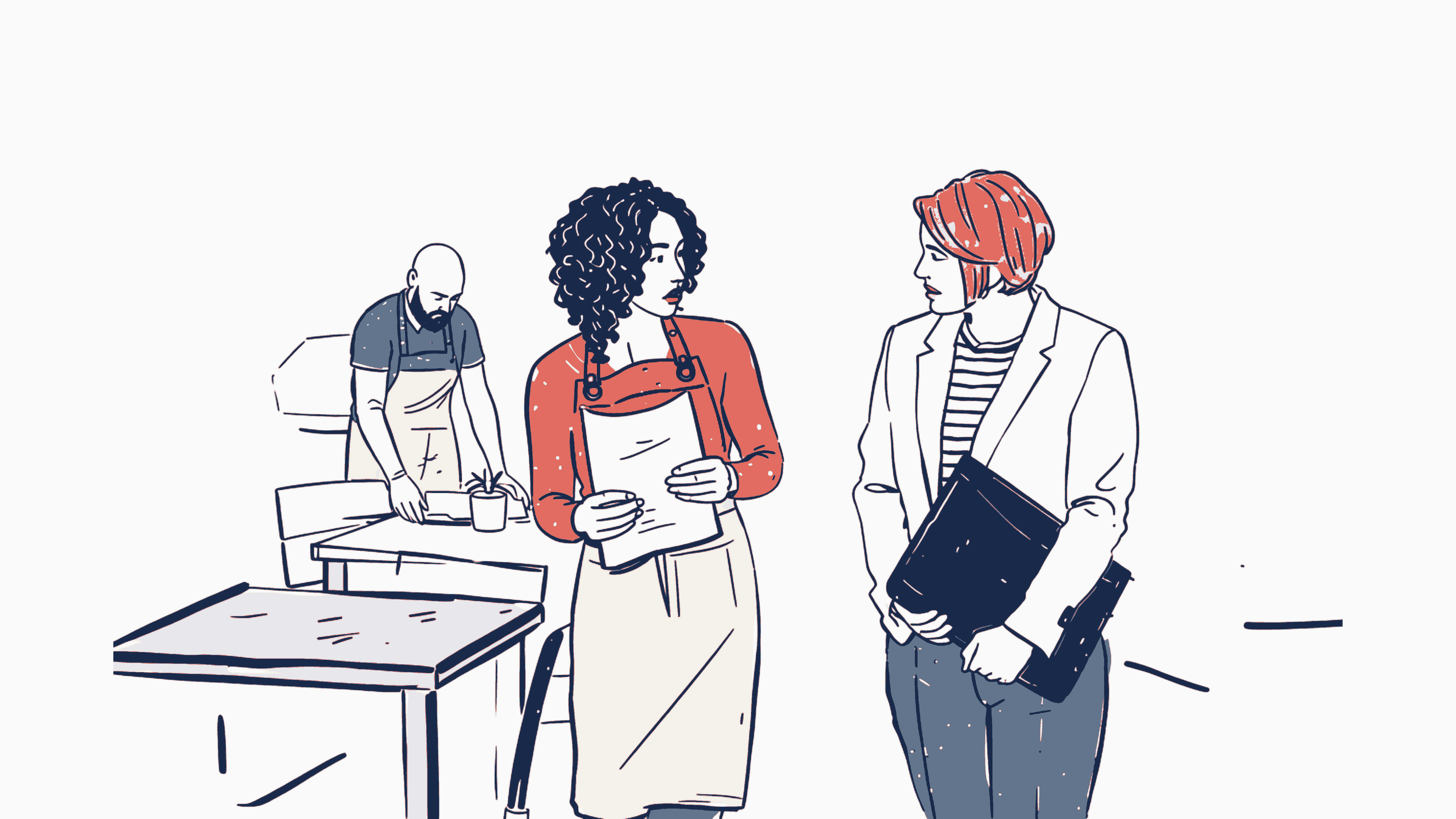 Cafe owner inspector
