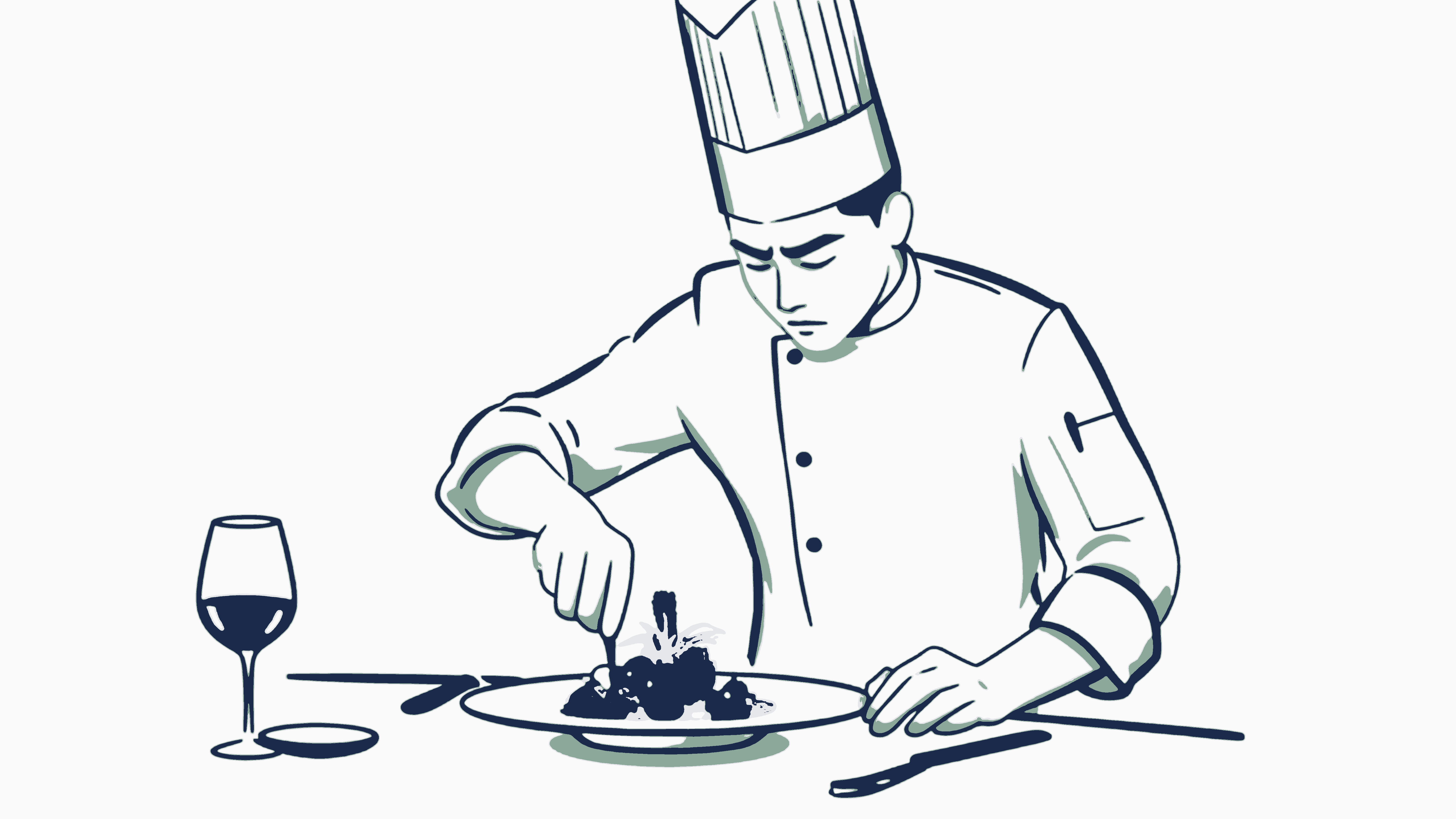 Chef plating