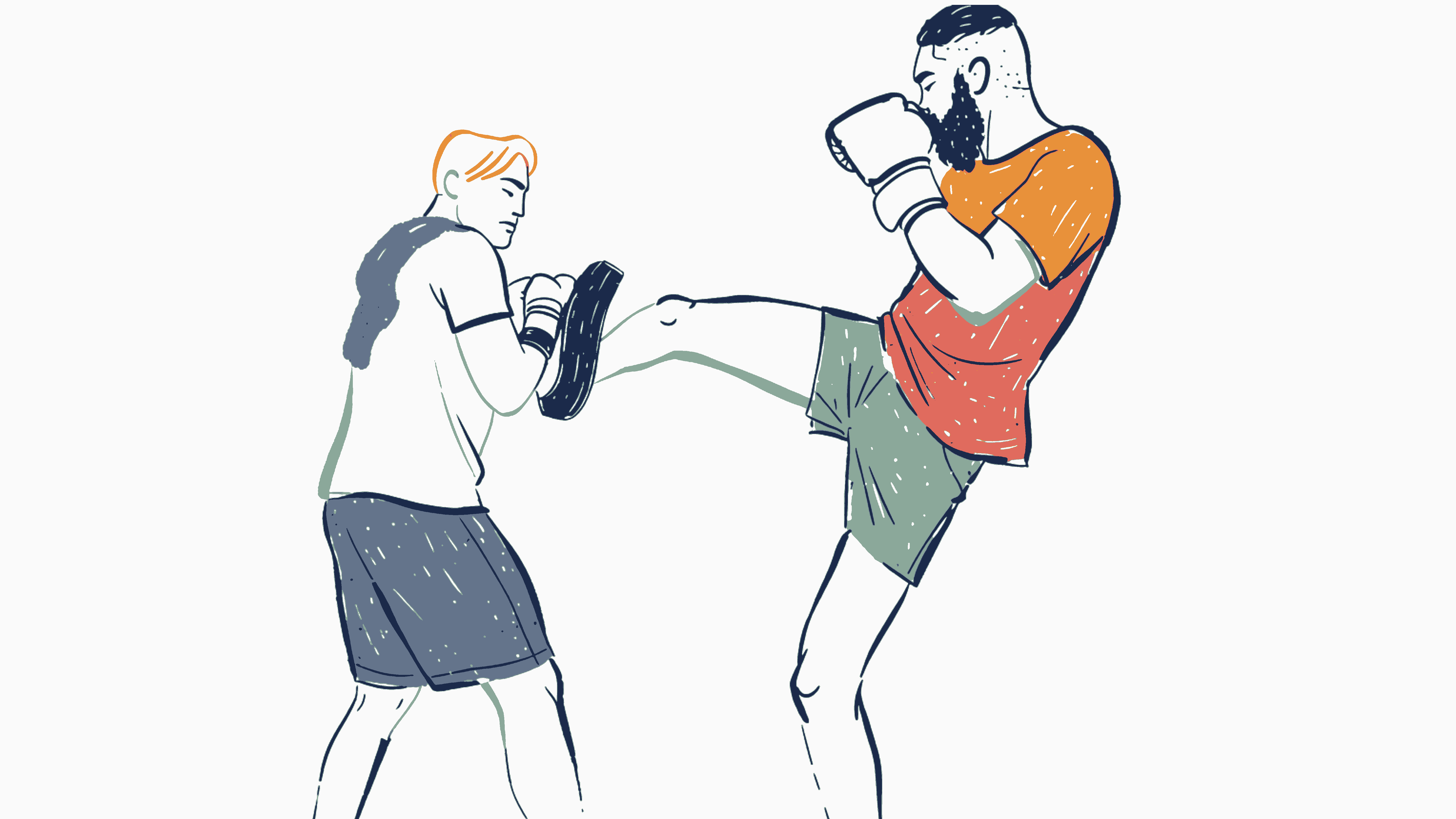 Kickboxing trainer