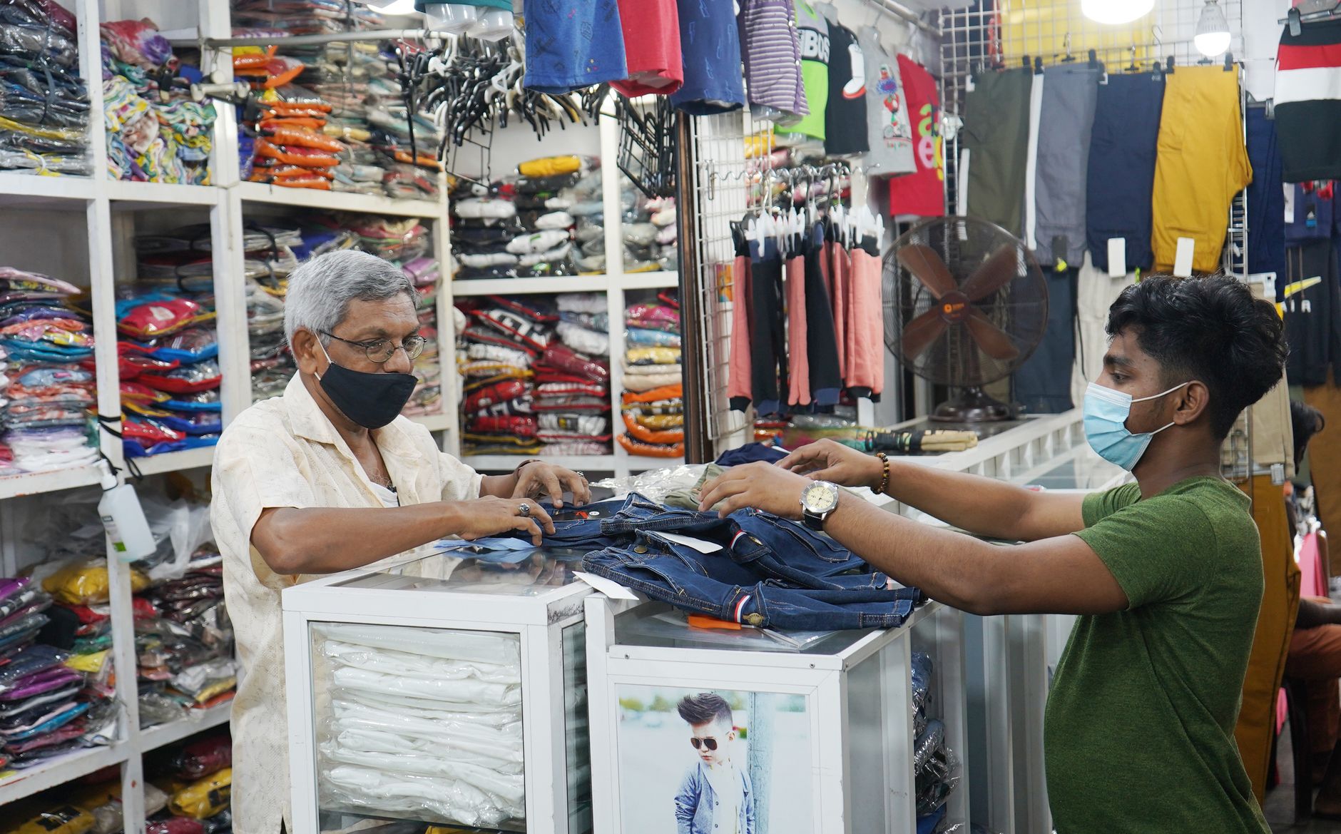 A shopkeeper aware of how few customers pass through in a week