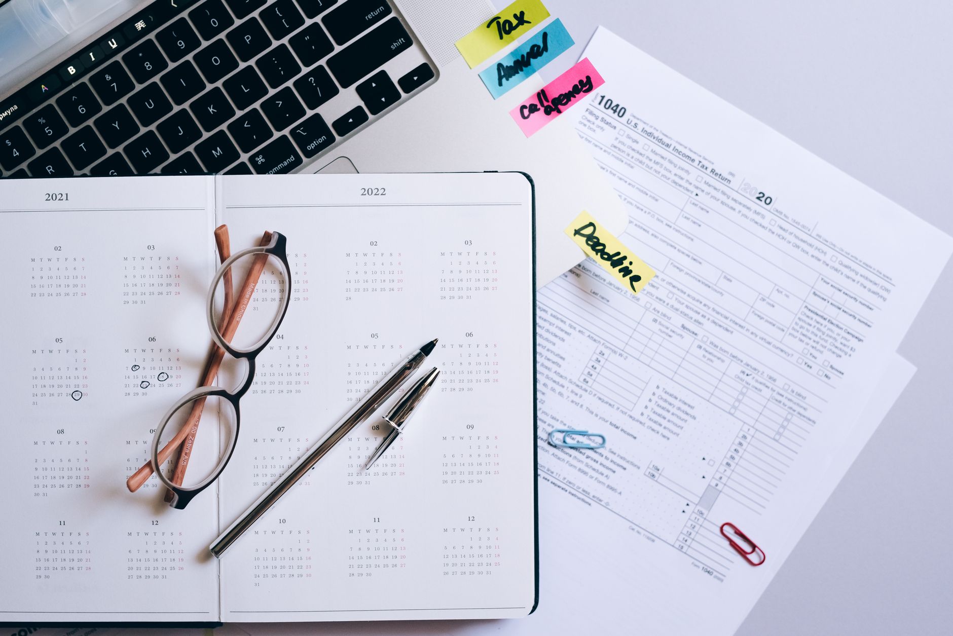 An owner planning their marketing schedule alongside their tools