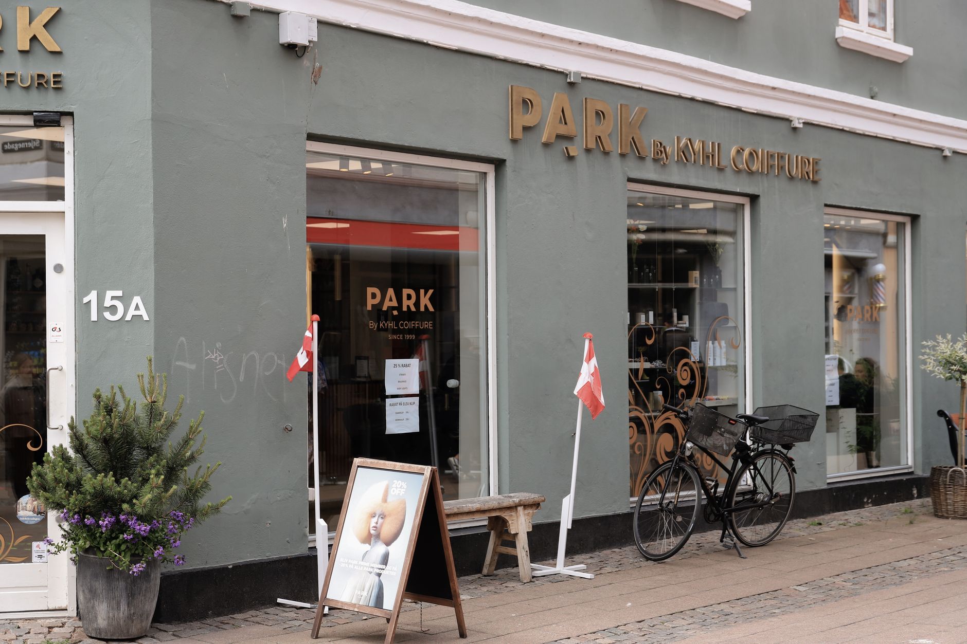 Two beauty salons on the same high street with distinct looks