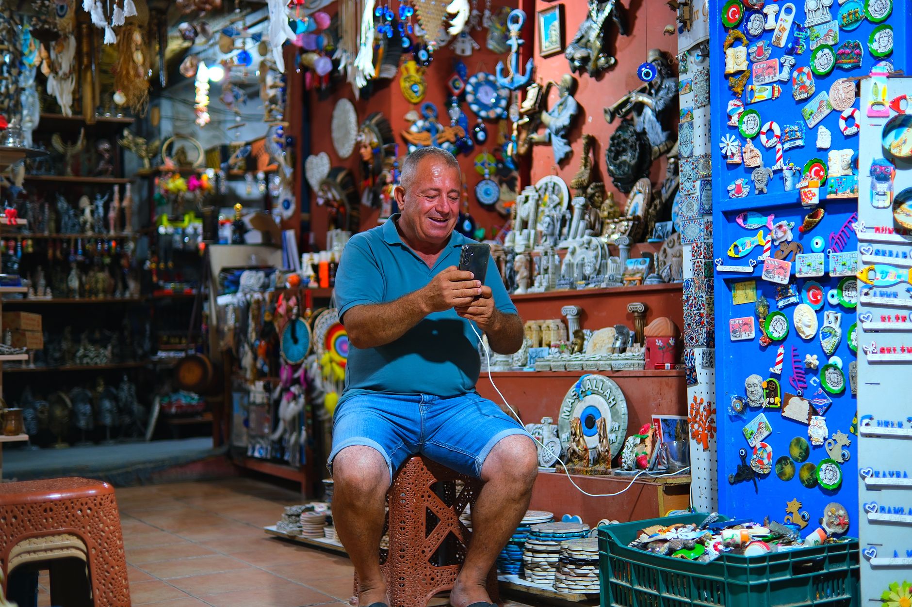 An owner checking their business details are consistent online