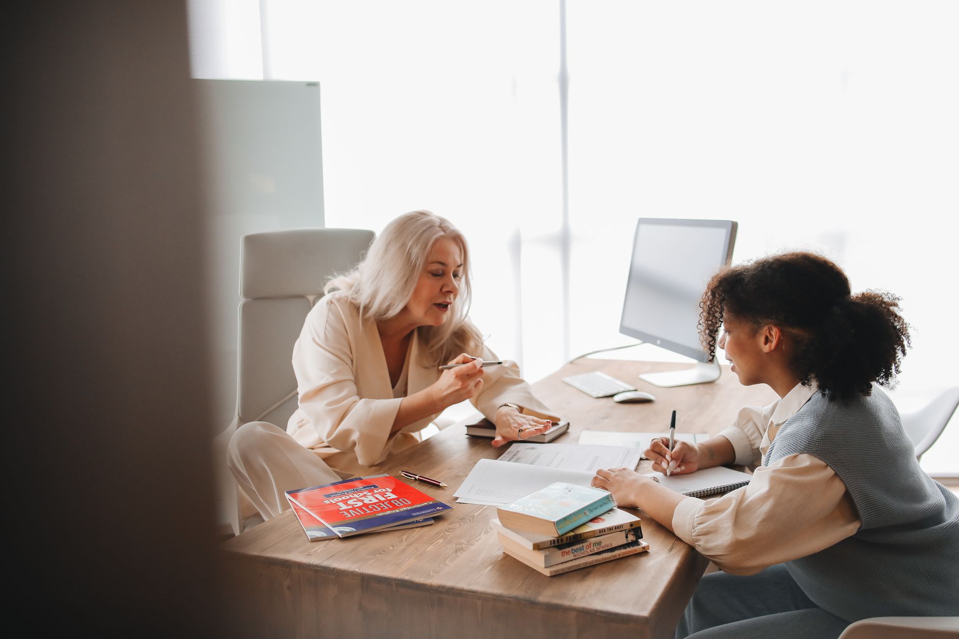 A tutor answering a student's question directly