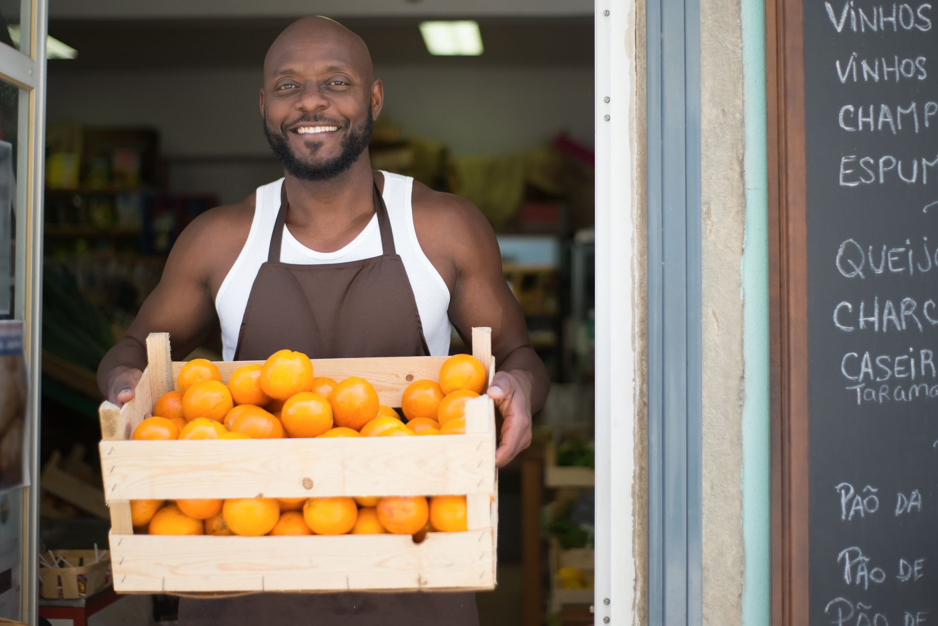 A customer recognising and walking into a familiar independent shop