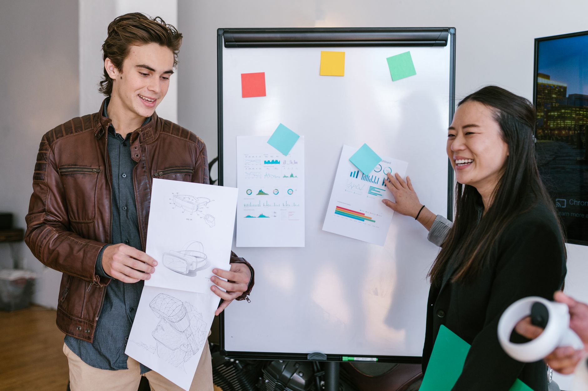 Two SaaS co-founders working out how to describe their product