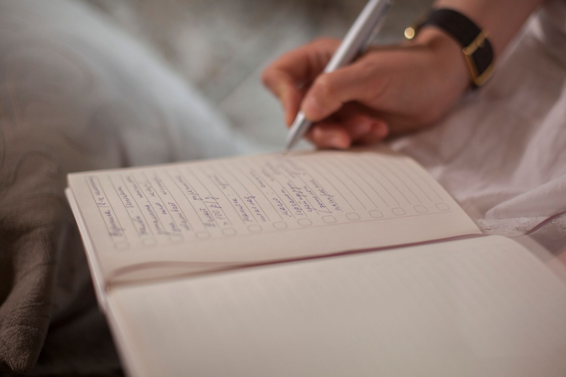 A business owner listing what to include in a customer profile