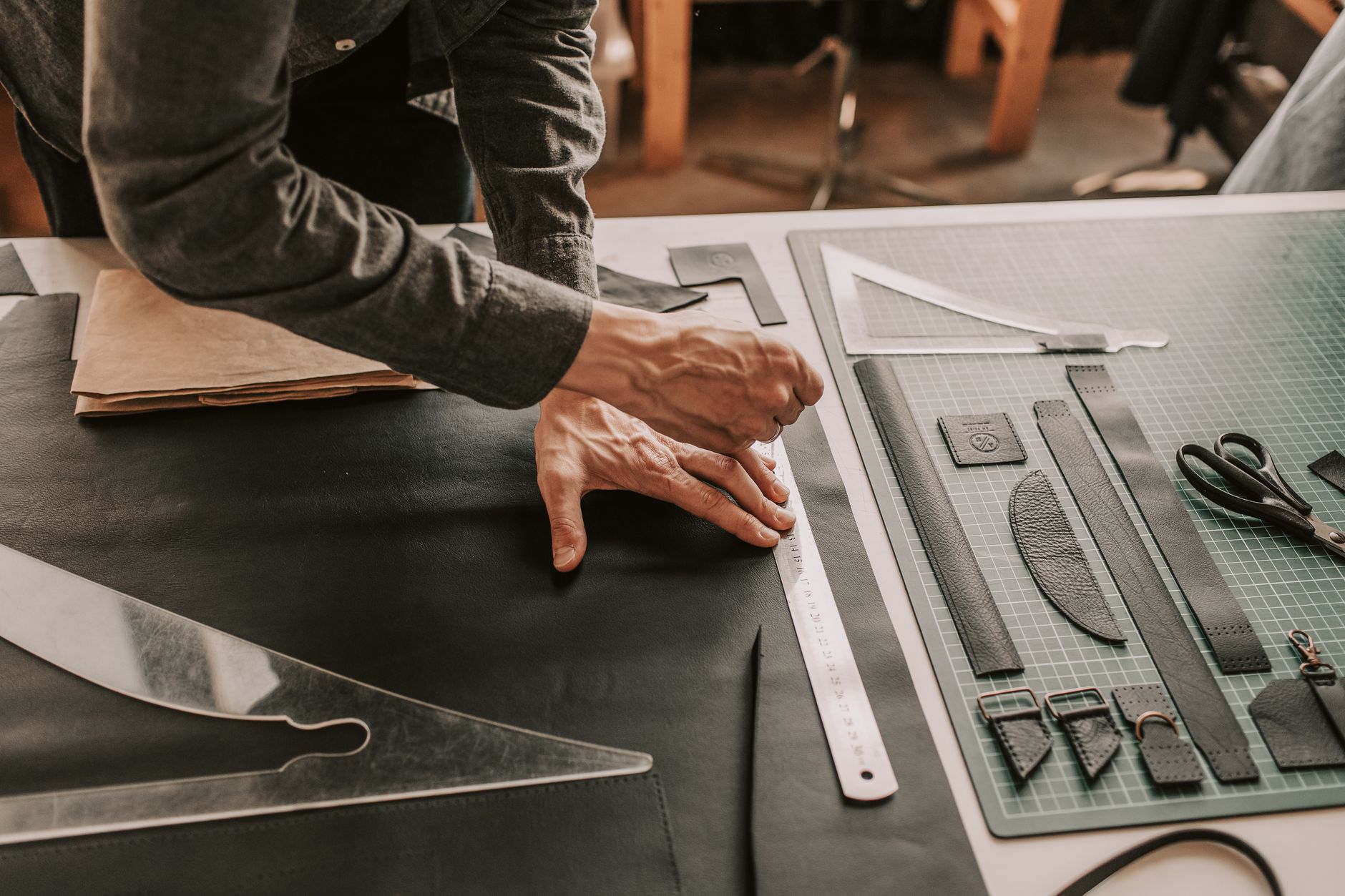 A maker organising stock and planning content around a launch