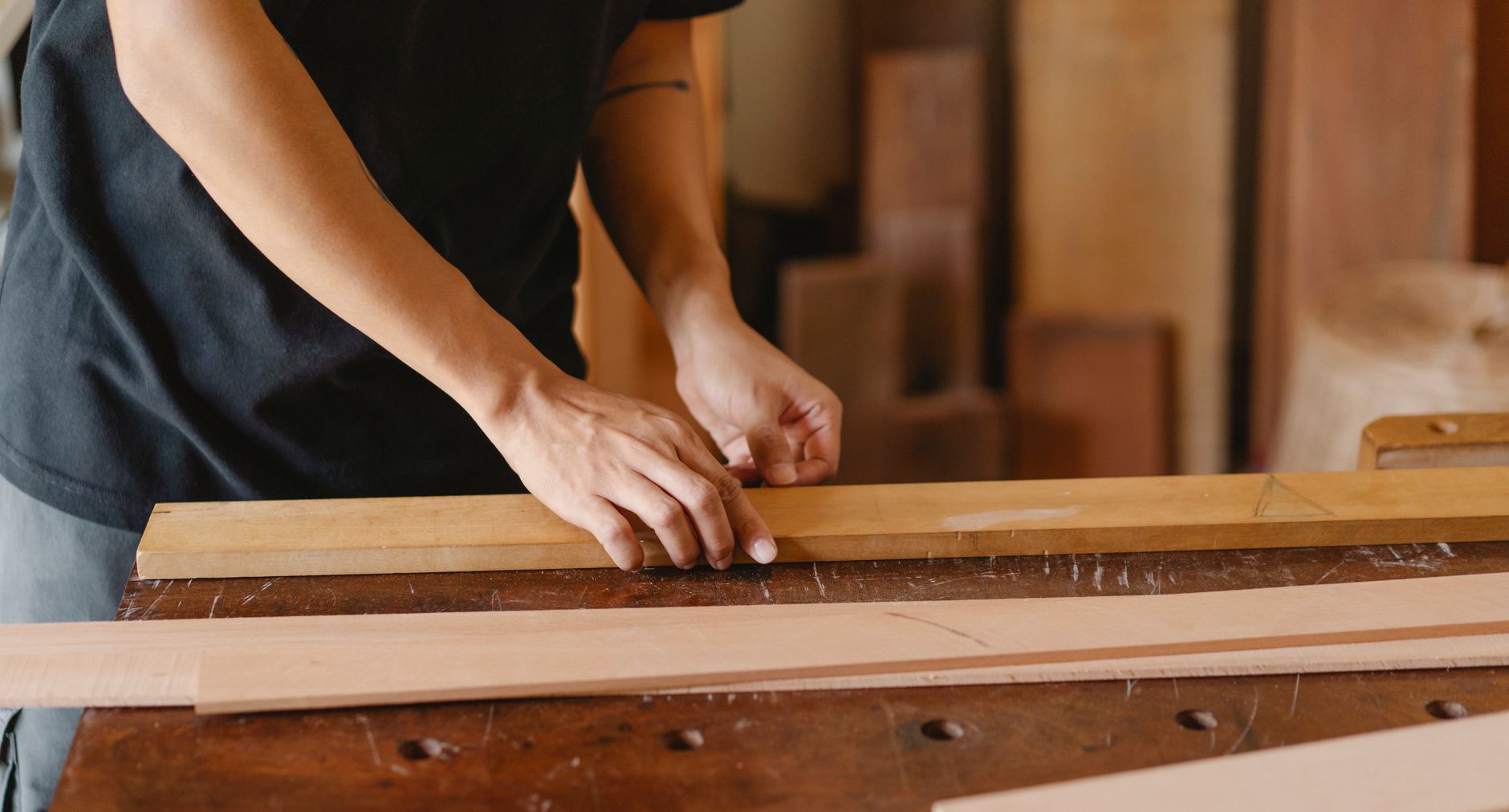 An owner checking product measurements before updating a listing