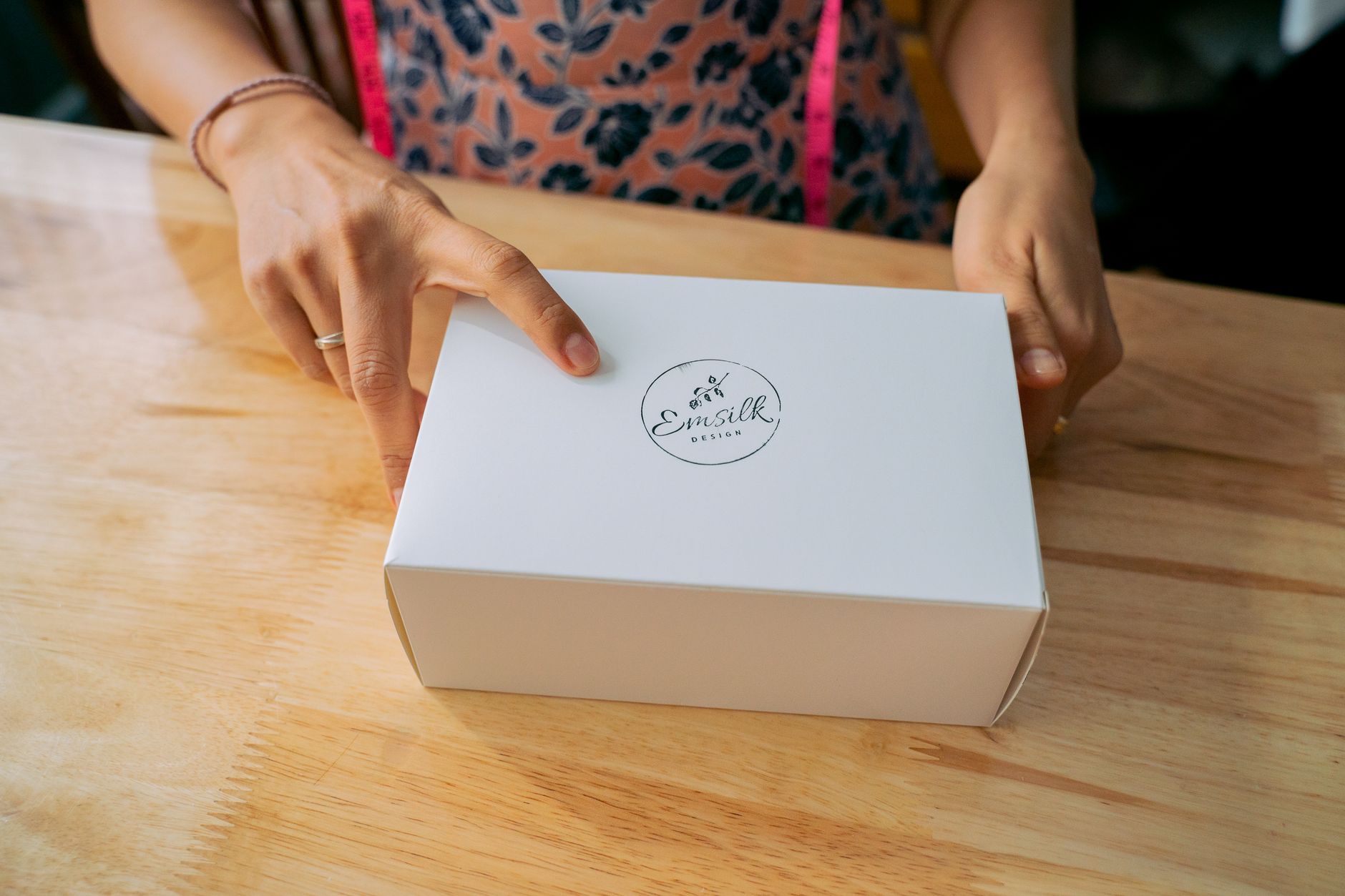 A customer buying a handmade gift for a specific occasion