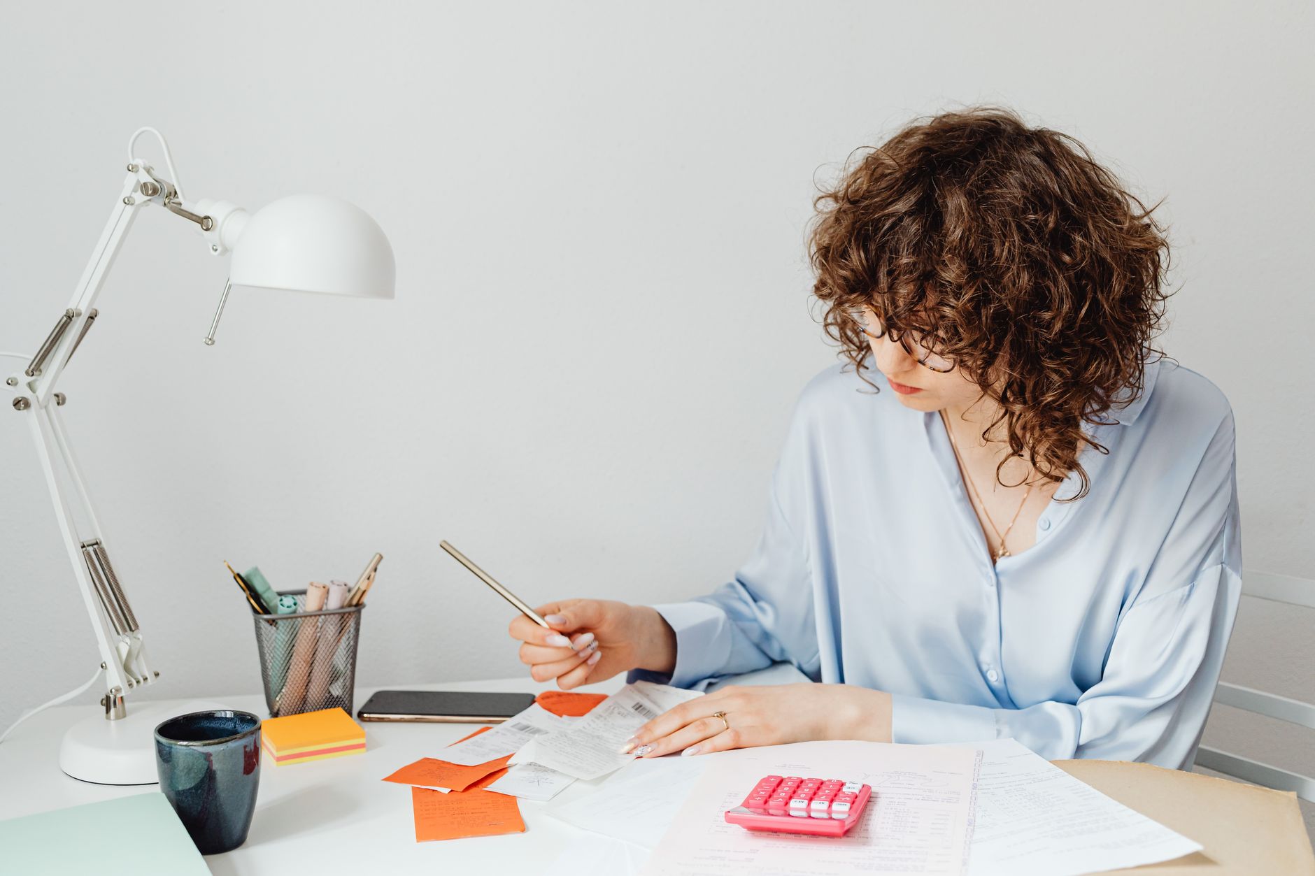 An owner reviewing their email performance figures at home
