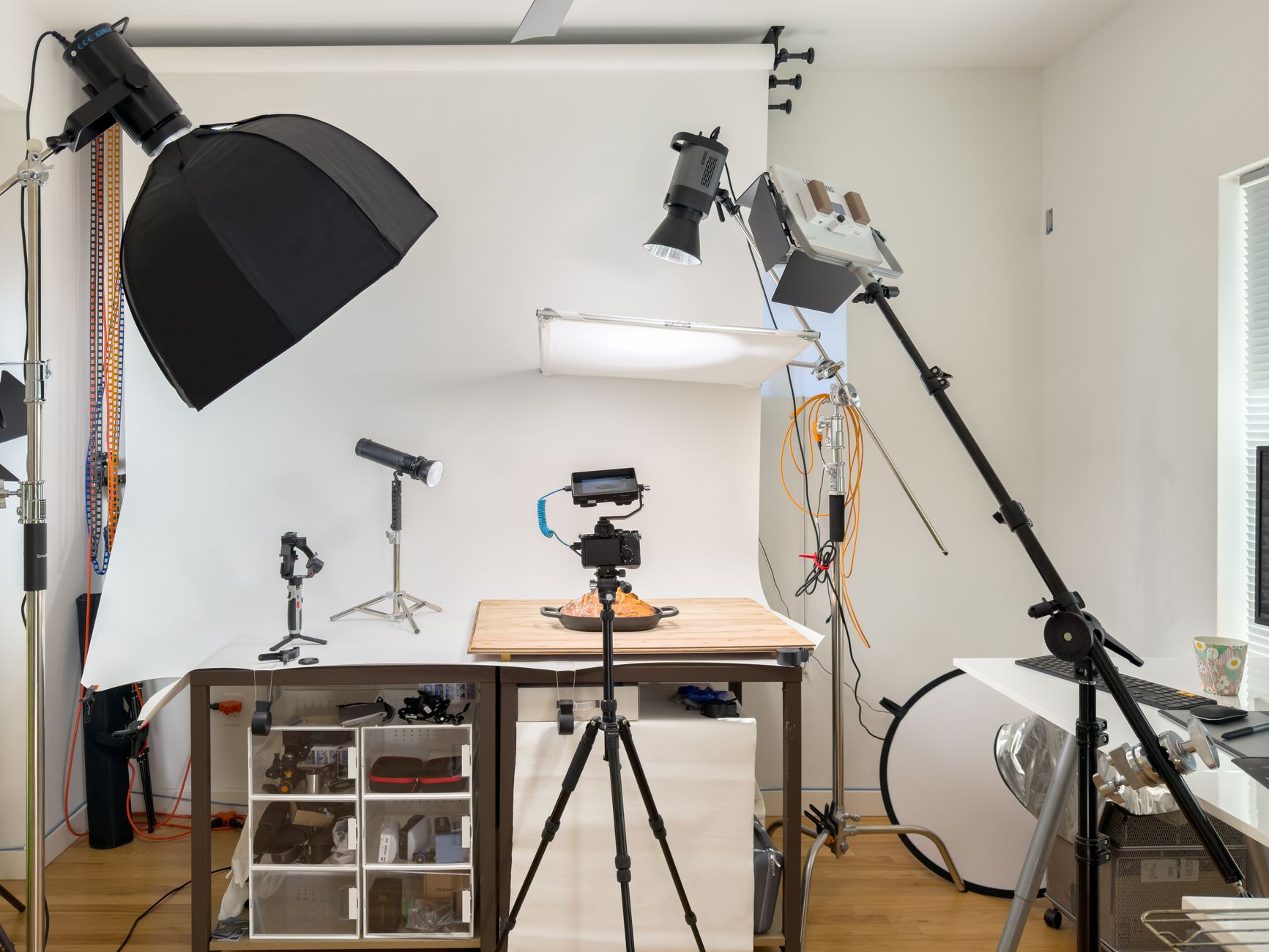 A photographer repeating a consistent visual style for a shoot