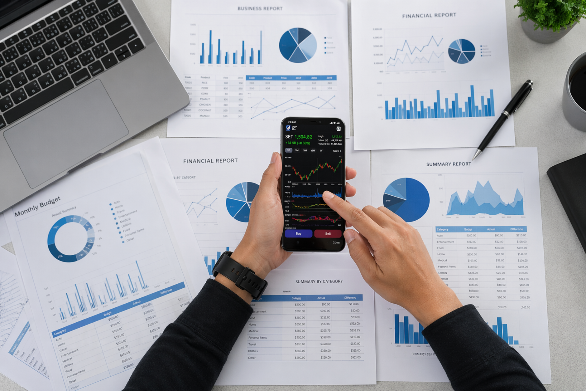 A creator studies a video analytics screen on their phone, checking where viewers drop off so the next video holds attention longer.