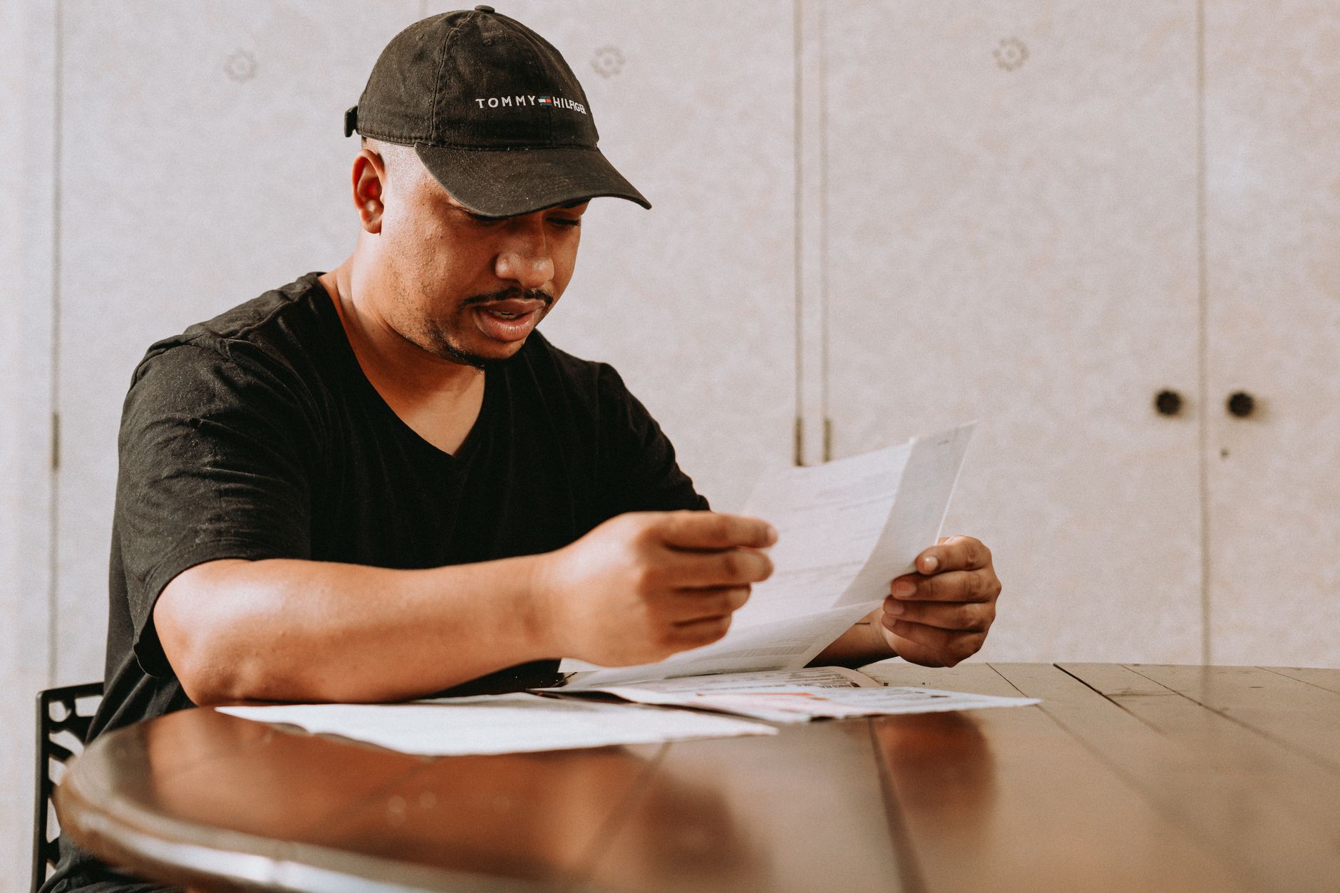A consultant reviewing an early, quieter period of business