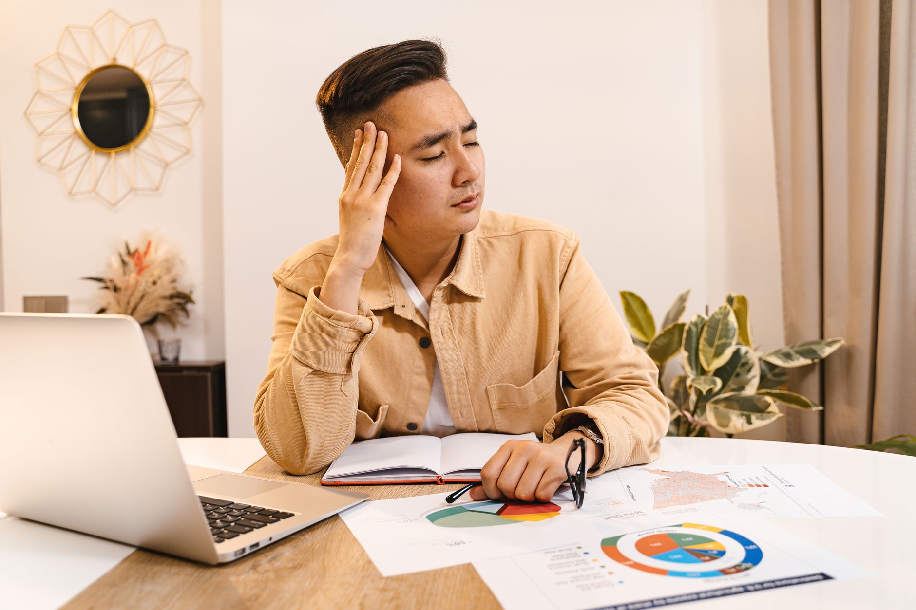 A business owner reviewing a newsletter that has gone quiet