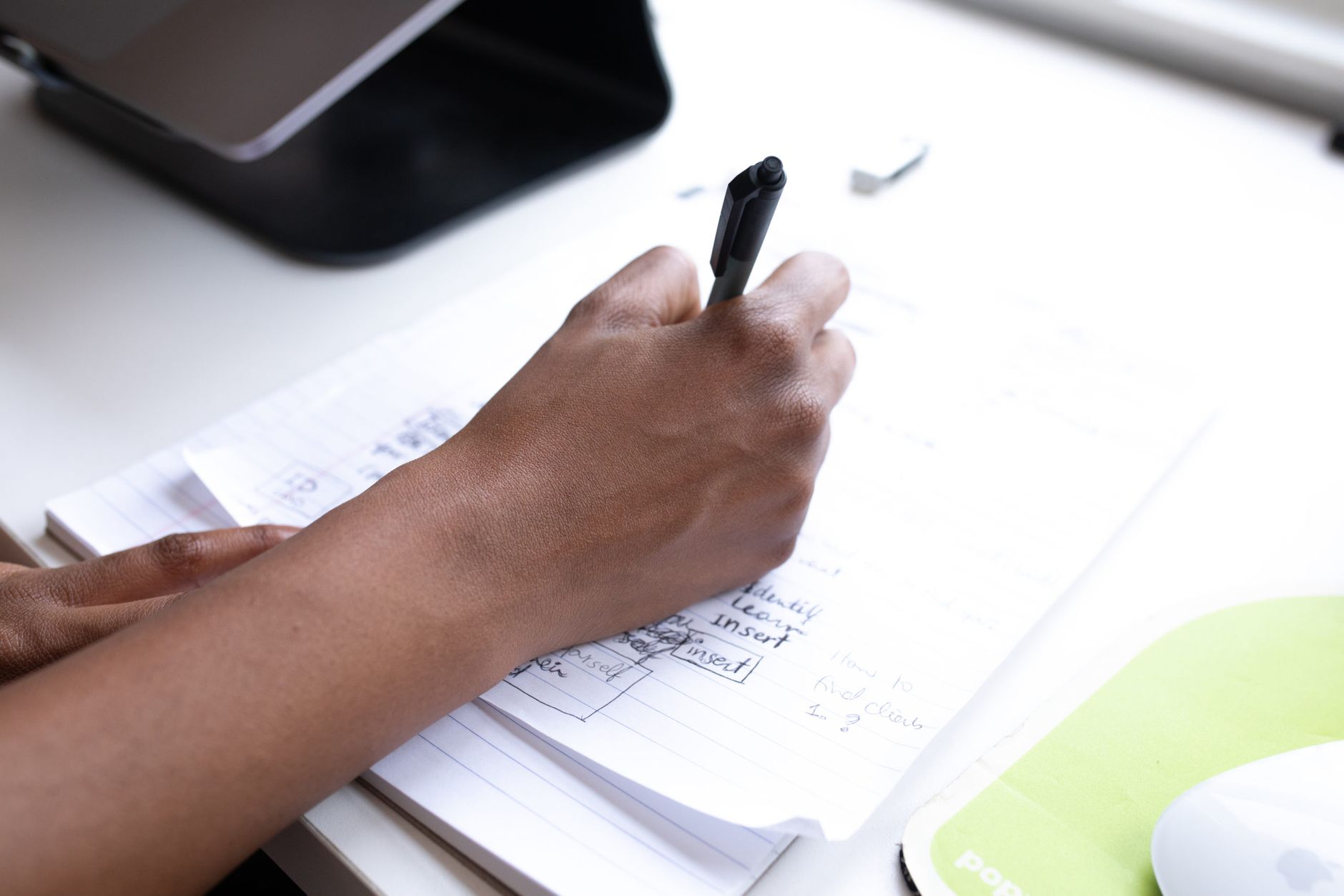 An owner turning customer research into a written marketing plan