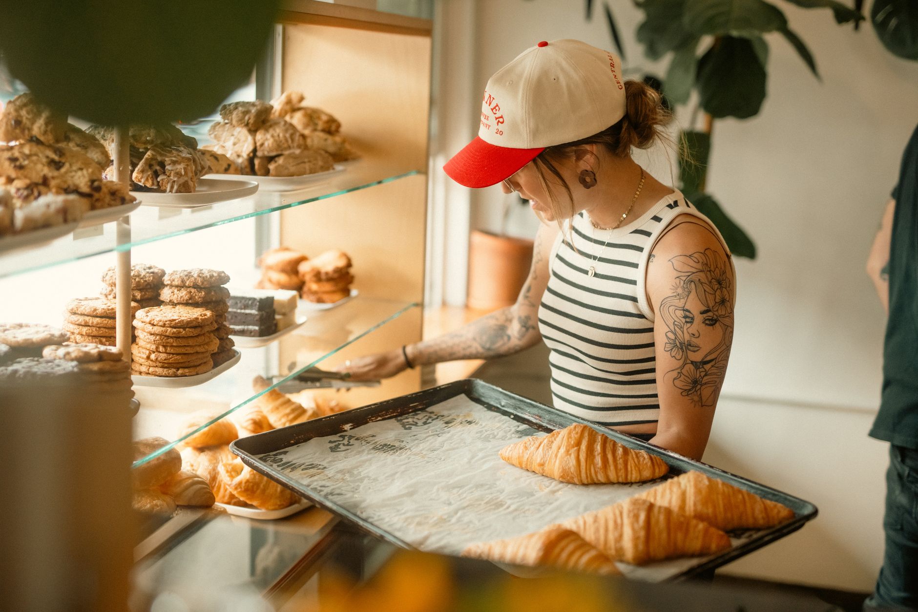 A baker keeping the same consistent routine every morning