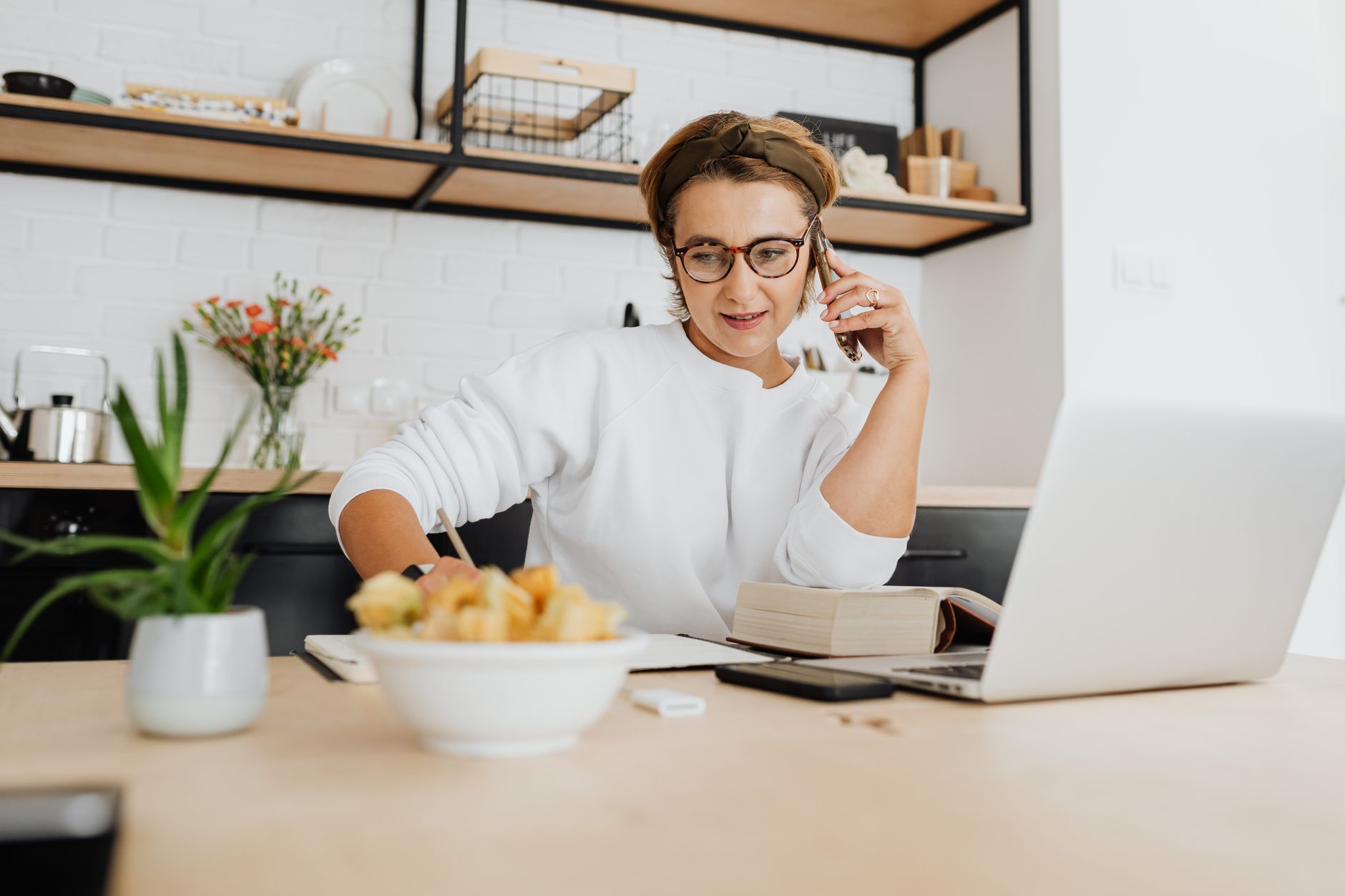 A caterer updating their business details between bookings