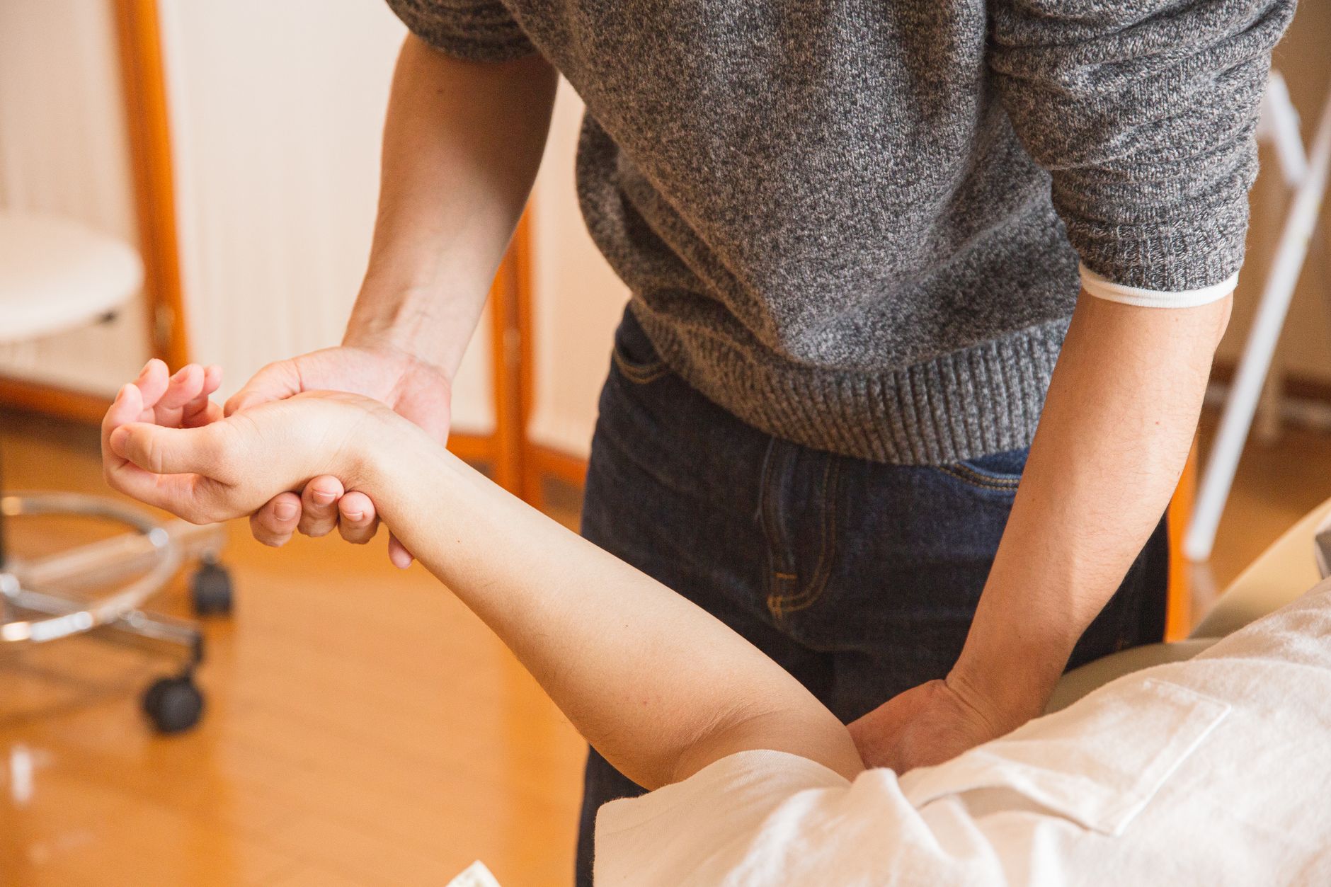 An osteopath preparing a short, helpful post for patients