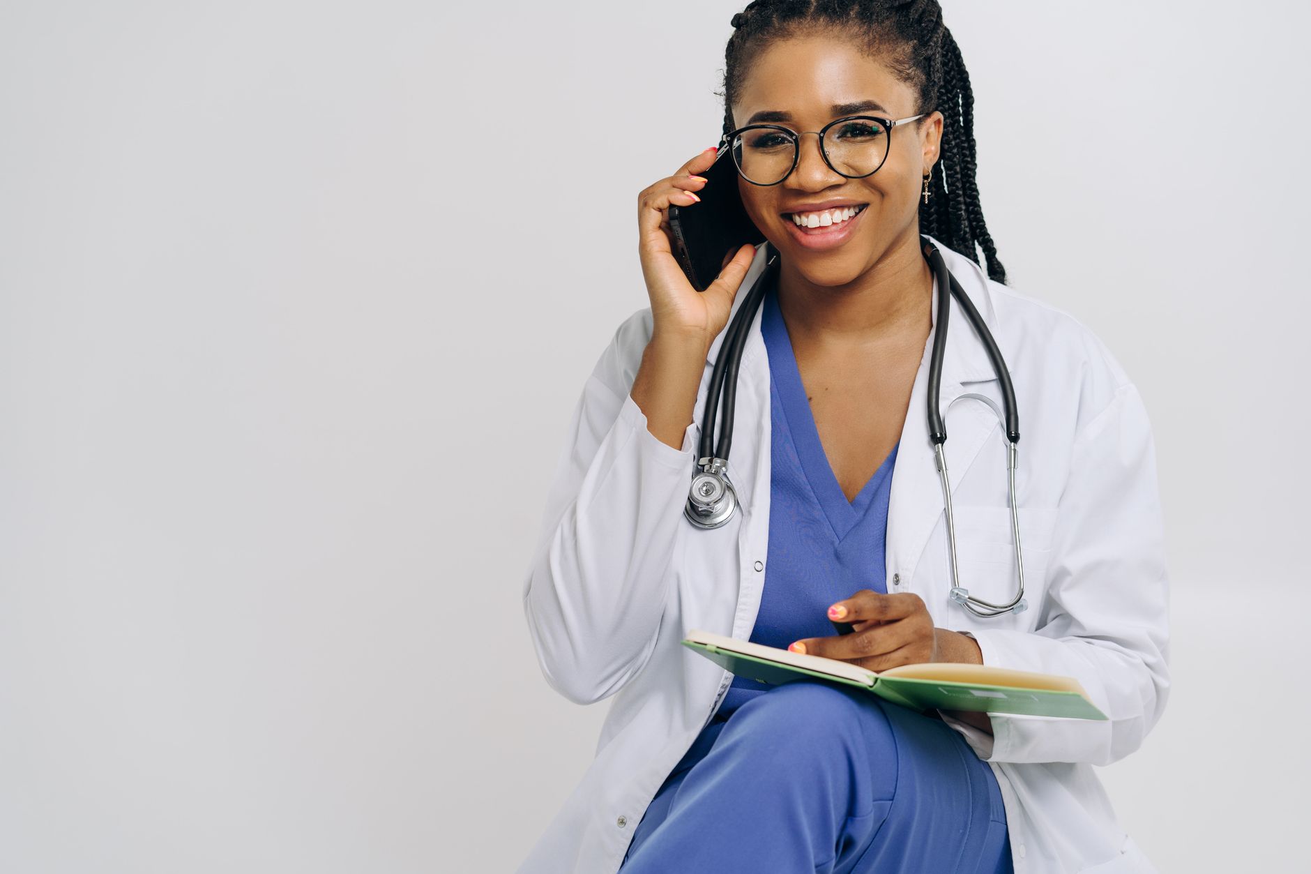 A clinic owner reviewing a quiet appointment diary